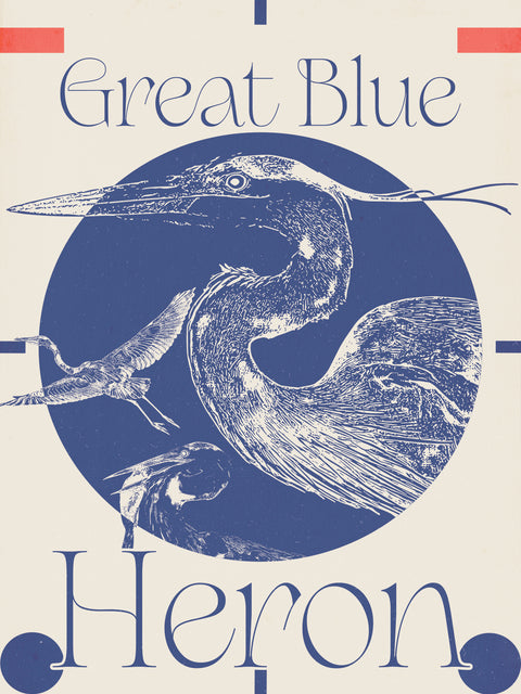 Great Blue Heron - Blu-Charlie Designs