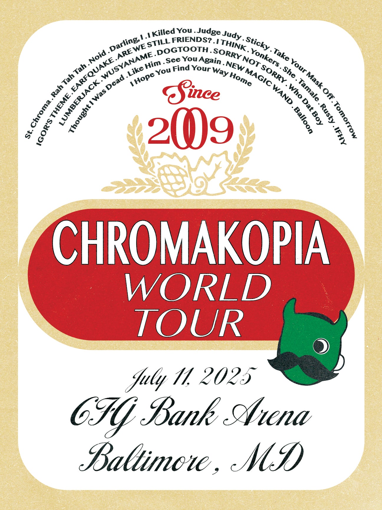 Chromakopia Baltimore - Blu-Charlie Designs