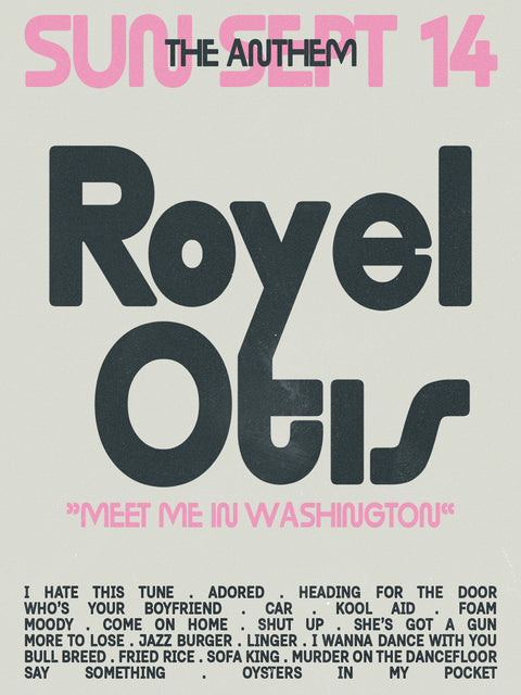 Royel Otis Washington DC - Blu-Charlie Designs